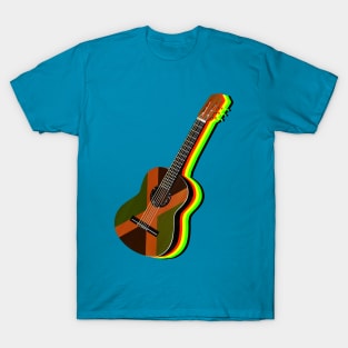 Jamaican Flag Guitar T-Shirt